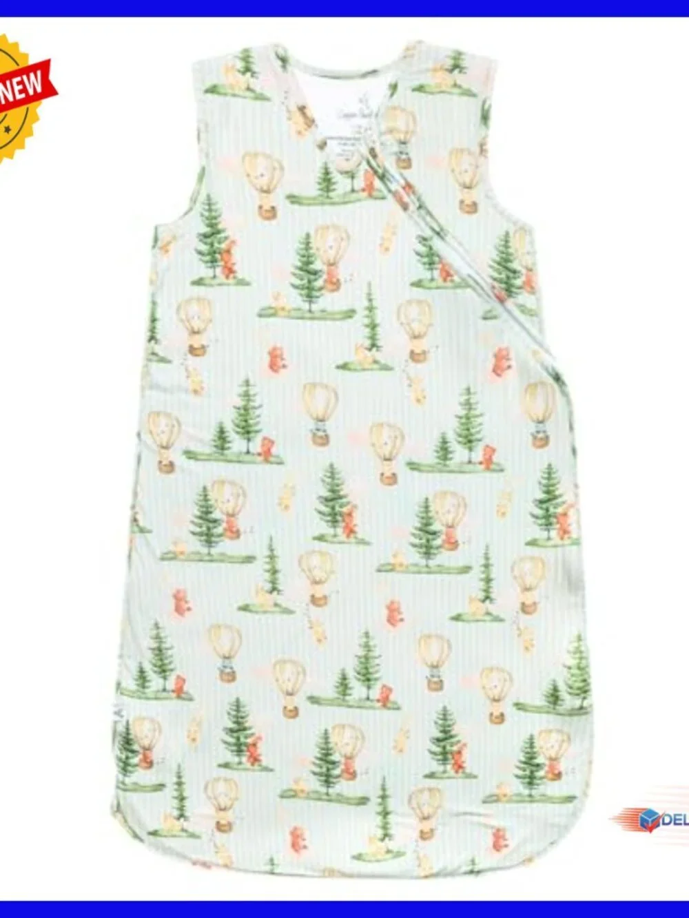 Bamboo Sleep Bag 0-6mo 1.5 TOG Sleeveless Stretch Fabric